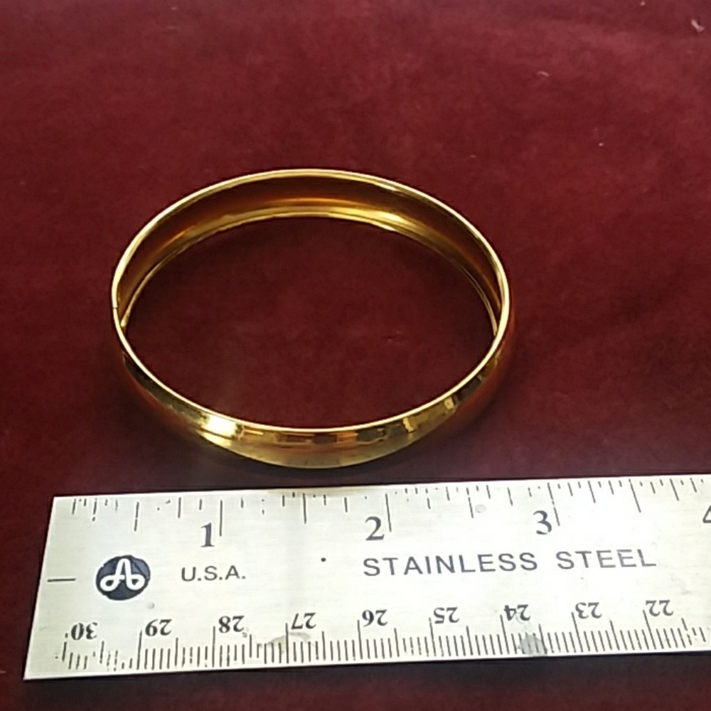 Gold plate Beau Sterling Cuff bracelet